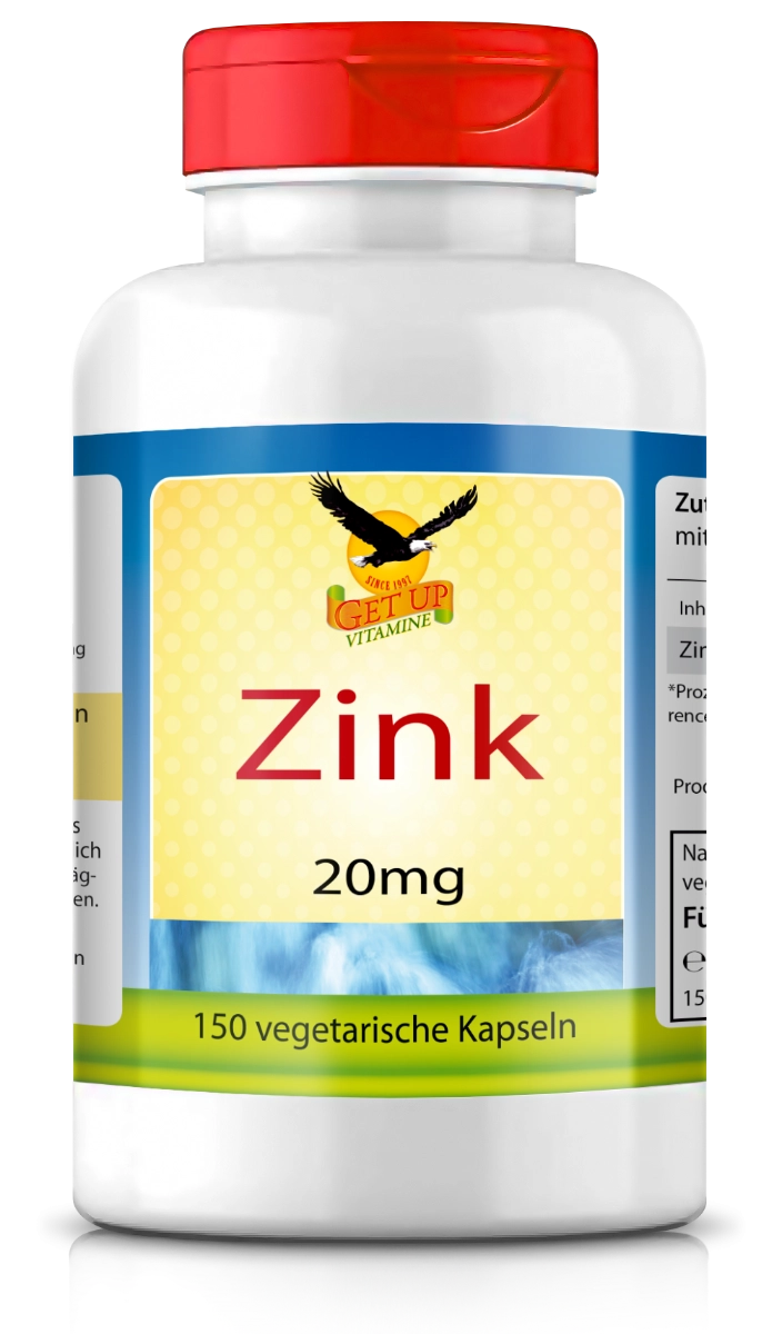 Zinc Citrate a 20mg, 150 vegetarian kapslar