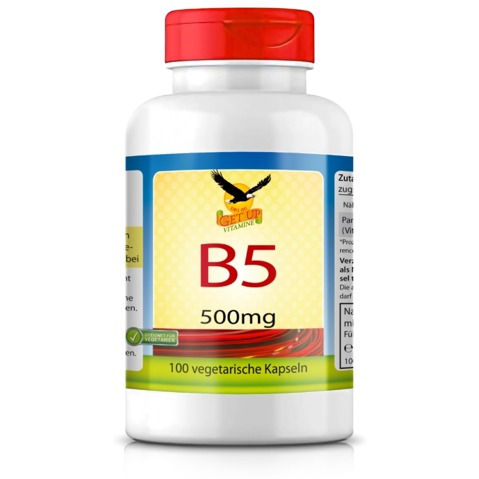 Vitamin B5 a 500mg, 100 veg. capsules