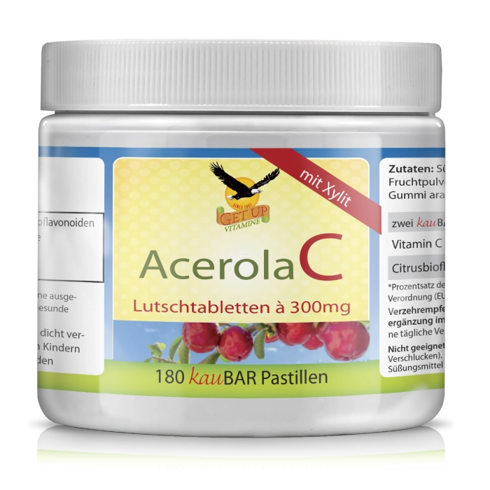 AcerolaC 180 chewable sugar free pastilles