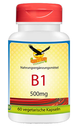 Vitamin B1, 500mg, 60 veg. capsules