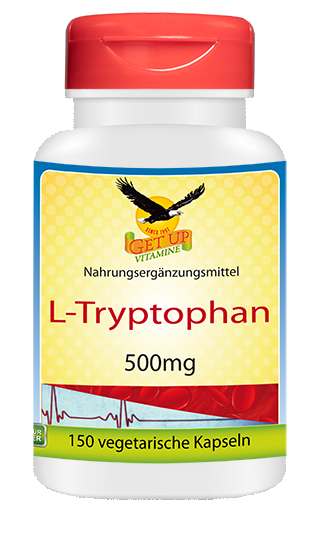 L-Tryptophan 500mg, 150 veg. capsules